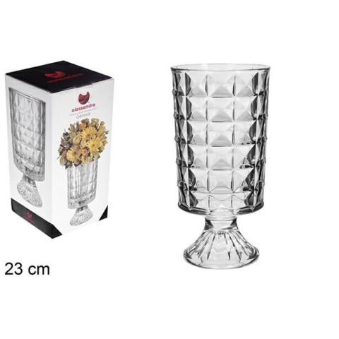 VASO DI VETRO GENOVA 23 CM